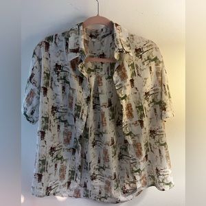 SHEIN Short Sleeve Button Down